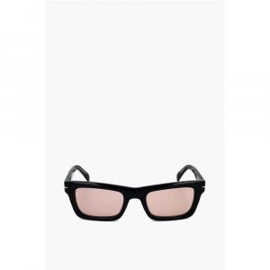 Прямоугольные солнцезащитные очки с розоватыми линзами David Beckham, Black