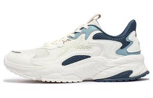 Амортизирующие износостойкие полувысокие повседневные кроссовки мужские бело-голубые 361° Feather White/Nostalgic Blue