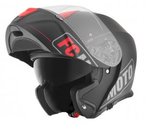 Шлем FC-Moto novo straight, Black/Red