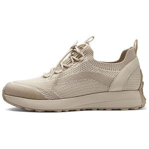 Скечерс Женские Бежевые Дышащие Повседневные Кроссовки для Бега