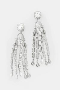 Серьги-клипсы Weekend Max Mara, серебряный