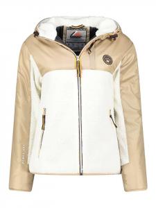 Флисовая куртка Улиссим бежевого/белого цвета Geographical Norway