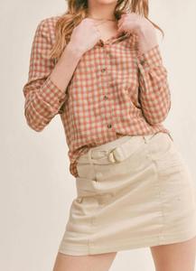 Рубашка в клетку "Наступила осень" Sadie & Sage, Check Print