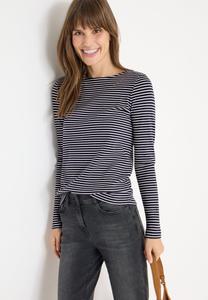 Топ Cecil Long sleeved top, Blau/Dark Blue