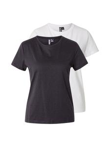 Рубашка PIECES, черный/белый