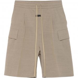 Шорты карго с кулиской и нашивкой с логотипом Fear Of God, бежевый