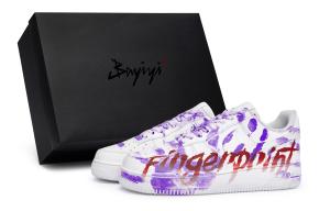 Nike Air Force 1 противоскользящие износостойкие низкие скейтерские кроссовки унисекс белый фиолетовый красный - белый фуксия красный, цвет White Fuchsia Red