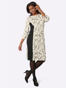 WITT WEIDEN Трикотажное платье с принтом цвета шампанского и графита