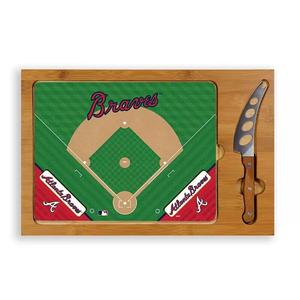 Набор сервировочных досок Picnic Time Atlanta Braves со стеклянной столешницей