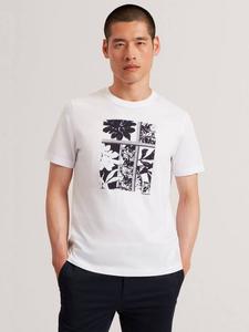 Хлопковая рубашка Koney с графическим принтом Ted Baker, White