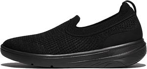 Женские кроссовки FitFlop, модель Super-Q Knit Slip-On, черный
