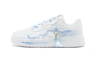 ANTA Легкие, мягкие, с низким верхом, мужские скейтбордические кроссовки с мягкой амортизацией, синие, белые