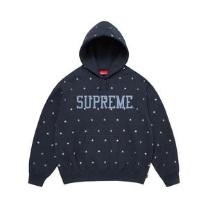 Толстовка Supreme Stars Studded Hooded Sweatshirt 'Navy'