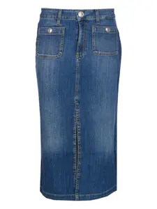 Юбка с разрезом спереди Liu Jo, синий