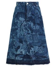 Джинсовые юбки Redvalentino, синий