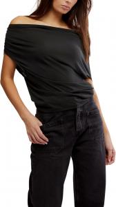 Топ Free People Blake Knit Top, Black