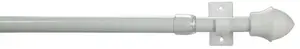 Дисковая штанга Liedeco "Paradiso", 1 ствол, выдвижная 55 см - 85 см, Ø 12 мм, белый