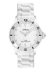 s.Oliver Часы Analog в белом цвете
