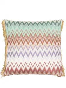 Подушка Margot с узором зигзаг Missoni Home, зеленый