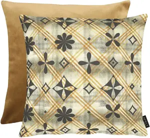 АПЭЛТ декоративная подушка "Лиз", чехол на подушку двусторонний с наполнителем, 1 шт APELT 45х45 см, коричневый