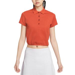 Women's Short Sleeve Golf Polo Nike, оранжевый