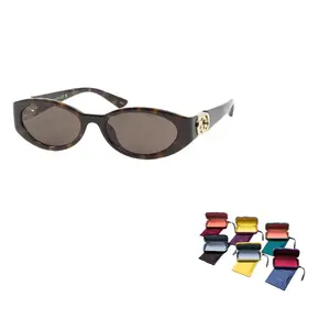 GUCCI Солнцезащитные очки овальной формы Eyewear Oval Frame, Tortoiseshell