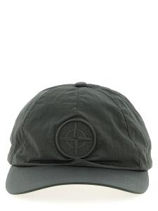 Бейсболка с нашивкой-логотипом Stone Island, зеленый