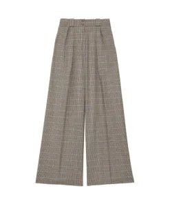 Брюки Marlène широкого кроя с узором «гусиные лапки» Ines De La Fressange Paris, мультиколор