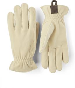 Рабочие перчатки Hestra Unisex Chamois, перчатки из натуральной кожи с пятью пальцами для походов на свежем воздухе, охоты и работы на дворе для мужчин и женщин, Natural Yellow