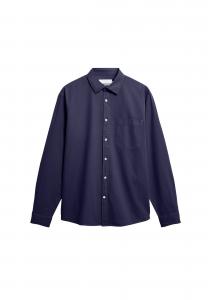 ARMEDANGELS Рубашка на пуговицах комфортного кроя в темно-синем цвете
