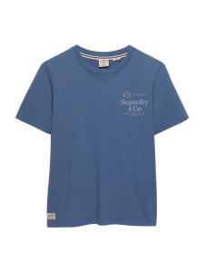 Рубашка Superdry, пыльно-синий