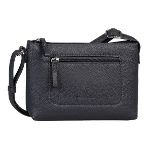 Сумка через плечо TOM TAILOR "Elis" из мягкой зернистой искусственной кожи, с эффектной декоративной строчкой и изящным логотипом, синий