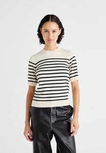 Футболка YAS YASLENA , Birch/Black/Off-White