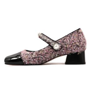 Туфли Мэри Джейн на массивном каблуке для женщин CAMEIDO, Black