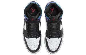 Мужские баскетбольные кроссовки Jordan Air Jordan 1 Vintage, Белый/Яркий Конкорд/Настоящий красный/Черный