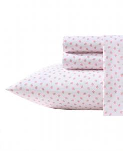 Комплект постельного белья Sweet Lady Bugs из микрофибры, 4 предмета, размер Full Laura Ashley, Pink, Green