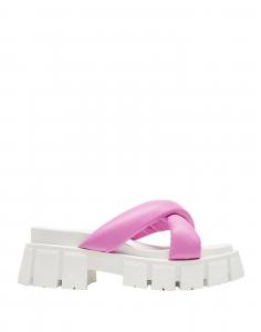 Сандалии Leather Cross Chunky Sandals 8 By Yoox, лиловый