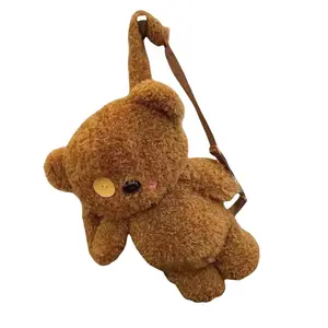 Милый плюшевый медвежонок Cartoon Button с рюкзаком, высота 40см Dolls and bears dance