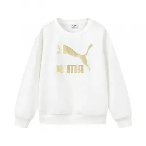 PUMA Свитшот Sportstyle Collection CLASSICS BIG LOGO CREW FL Raw White детский