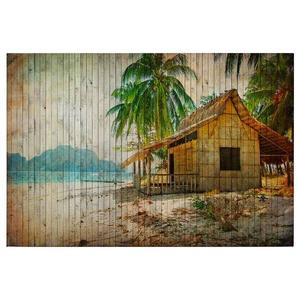 Фреска A.S. Création Strandhütte Tahiti цвет braun/beige