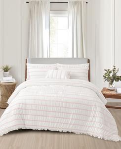 Комплект постельного белья Kona из 4 предметов, выполненный из ткани сирсакер Splendid, Pink