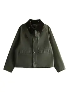 Куртка с вельветовым воротником Barbour, зеленый