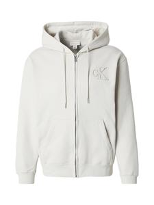 Толстовка с капюшоном на молнии Calvin Klein Jeans, белый