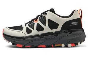 Износостойкие низкие походные туфли женские черно-белые Skechers