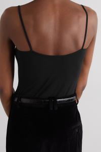 THE ROW майка Brixton из эластичного джерси, черный