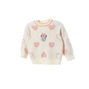 Свитер Minnie Series для малышей Disney, светло-розовый