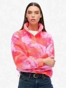 Супермягкий джемпер хенли с принтом Superdry, Brush Camo Coral