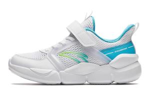 Низкие детские беговые кроссовки бело-голубые подростковые Antakids, Anta White/Lake Blue