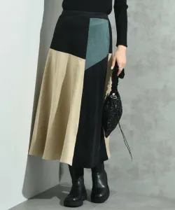 Interplanet/замшевая блокирующая юбка, цвет Black