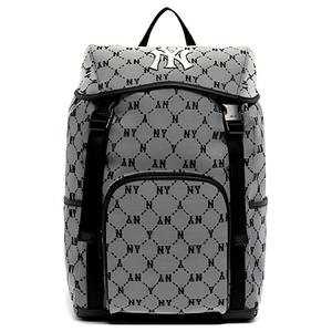 Монограмма Коллекция Полиэстер Рюкзак Обычный Унисекс Серый MLB